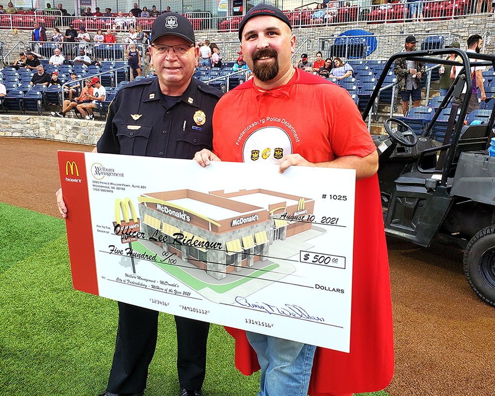 McHero Officer Ridenour with Captain Presutto